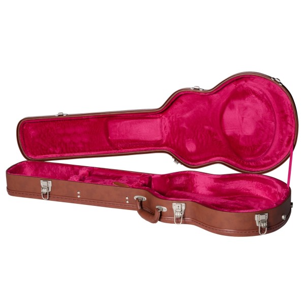 Epiphone 1960 Les Paul Standard Reissue, Iced Tea Burst  - case interior 