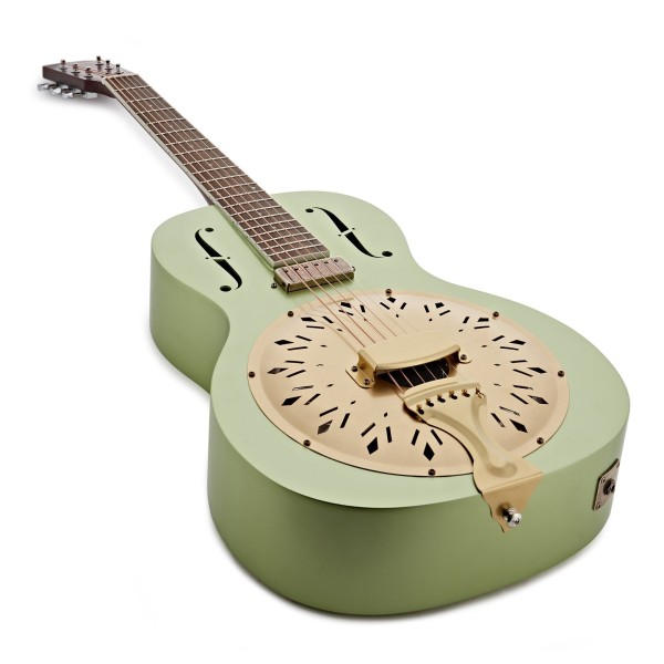 Hartwood Electro Resonator Guitar, Metallic Green