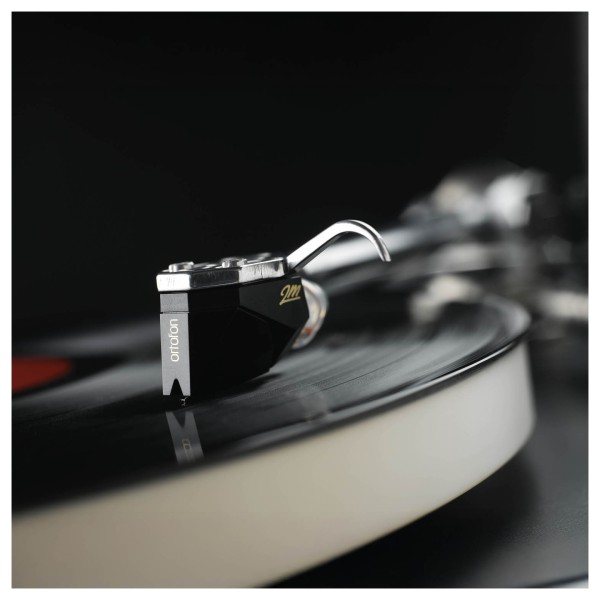 Ortofon 2M Black Moving Magnet Cartridge - Lifestyle Image, in use, side view