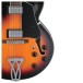 Ibanez AF75 Artcore 2018, Brown Sunburst front controls and pickups
