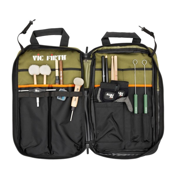 Vic Firth Professional Stick Bag, Green/ Black