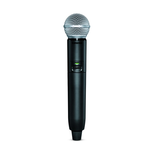 Shure GLXD2+/SM58 Digital Wireless Handheld Microphone Transmitter - Front
