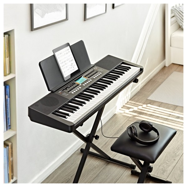 K2 61-Note Keyboard with Bluetooth by Gear4music, Headphone Pack