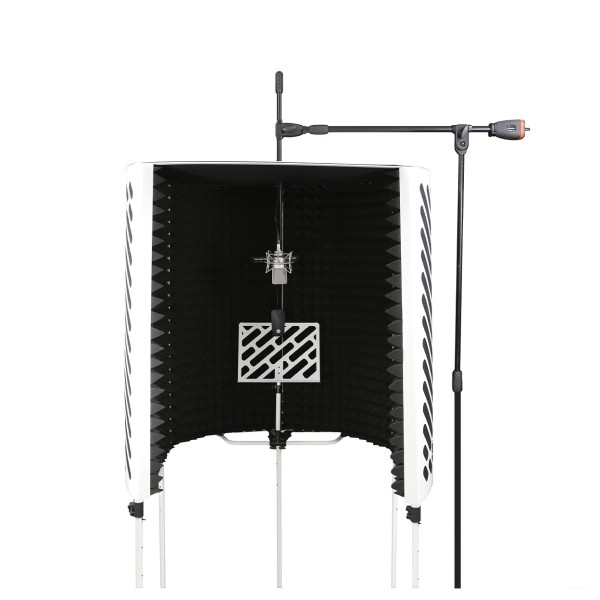 Imperative Acoustics Portable Vocal Booth with Overhead Mic Stand, White