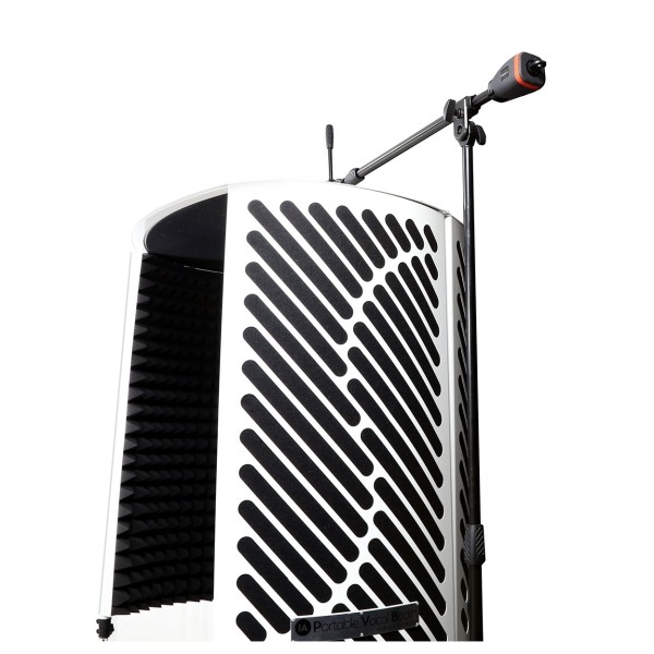 Imperative Acoustics Portable Vocal Booth with Overhead Mic Stand, White