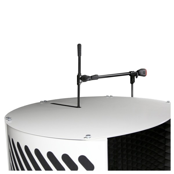 Imperative Acoustics Portable Vocal Booth with Overhead Mic Stand, White