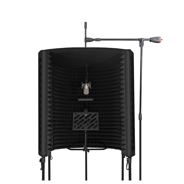 Imperative Acoustics Portable Vocal Booth with Overhead Mic Stand, Black