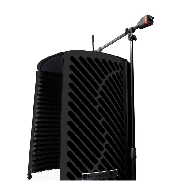 Imperative Acoustics Portable Vocal Booth with Overhead Mic Stand, Black