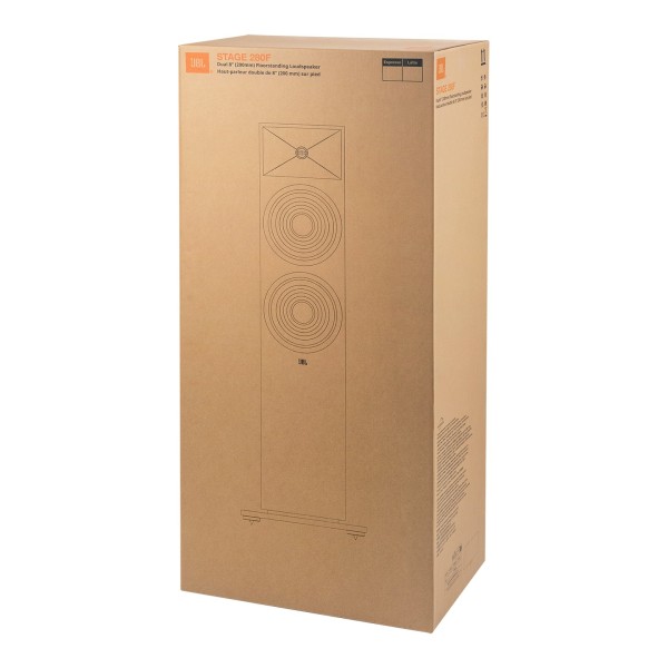 JBL Stage 280F Floorstanding Speaker, Black - Packaging