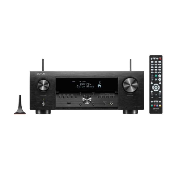 Denon AVC-X4800H AV Amplifier 5.1 System Builder - remote and control panel 