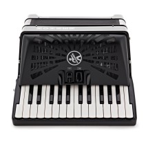 Hohner Bravo II 48 Silent Key Accordion, Black