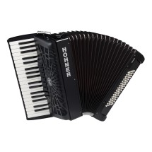 Hohner Bravo III 72 Silent Key Accordion, Black