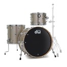DW Collectors Series 3-Piece Shell Pack - Nickel Sparkle Glass, Chrome Hardware