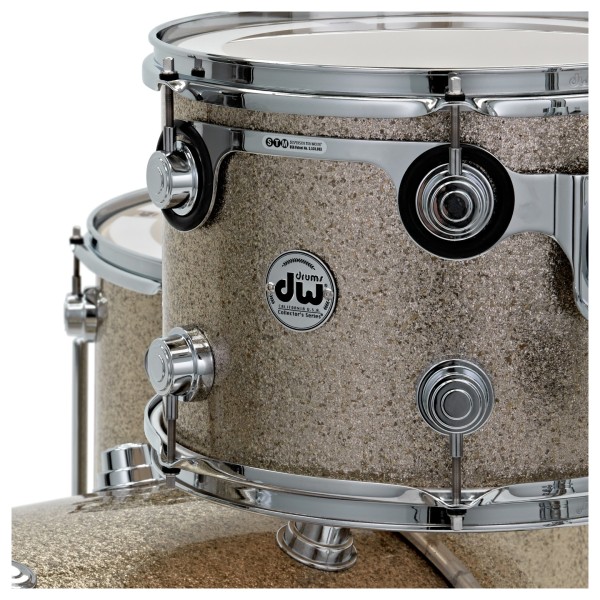 DW Collectors Series 3-Piece Shell Pack - Nickel Sparkle Glass, Chrome Hardware