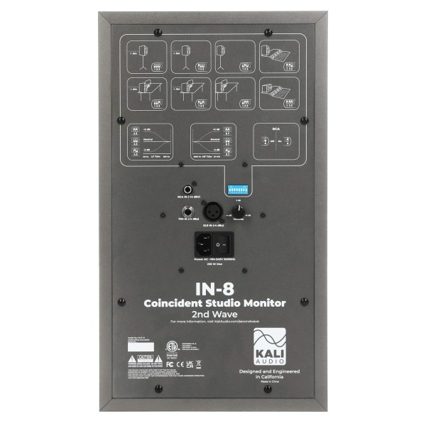 Kali Audio IN-8 2nd Wave, Grey - Rear