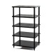 Solidsteel S2 5 Level Hi-Fi Stereo Rack, Black Front View