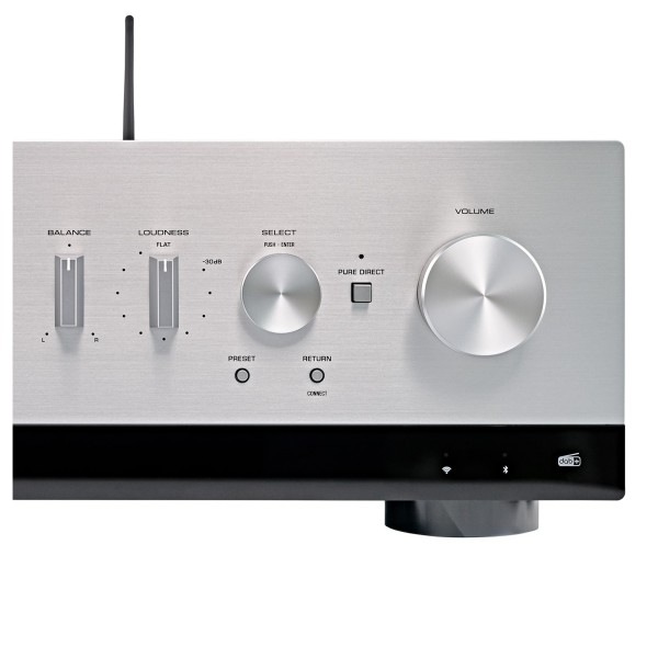 Yamaha R-N800A 100W Network Receiver, Silver - side detail