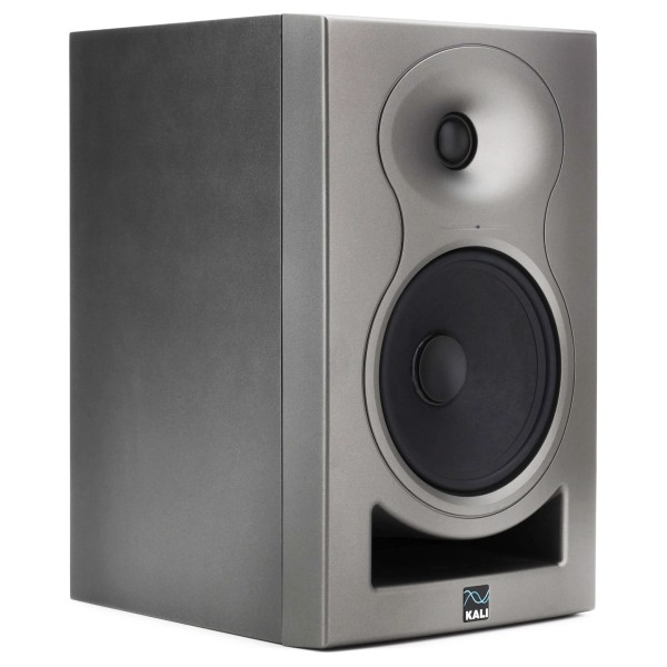 Kali Audio LP-6 2nd Wave Studio Monitor, Grey - Angled