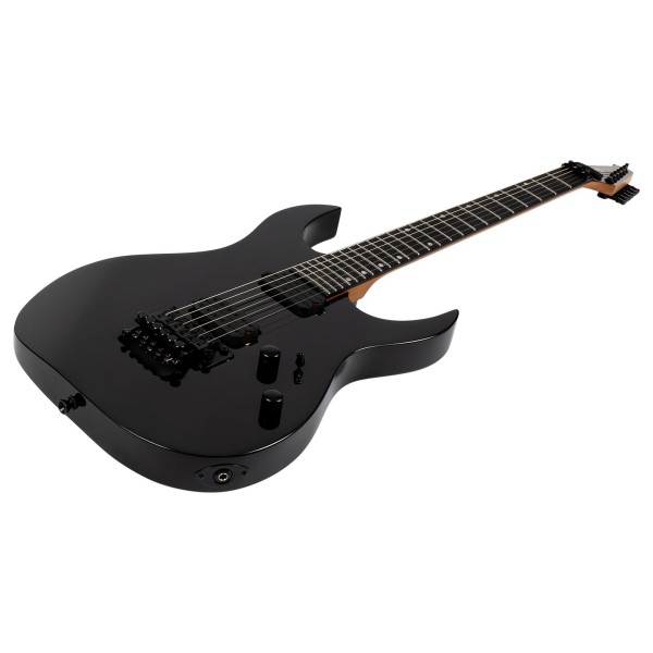 Spira Guitars S-420 MBK, Satin Black - body angle