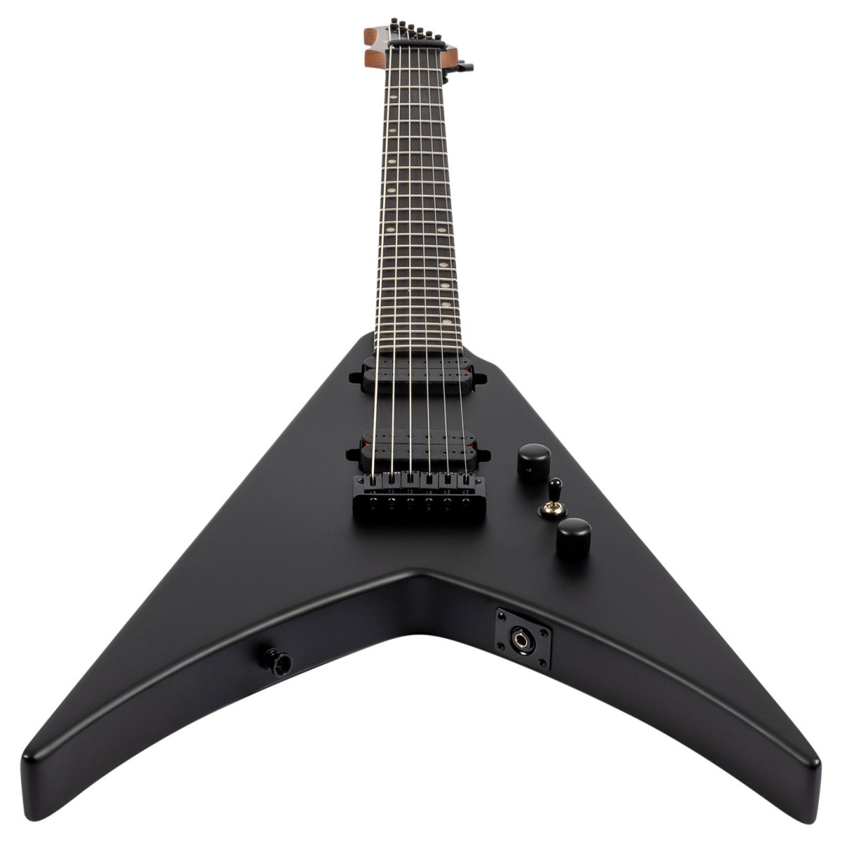 Guitare électrique SPIRA S-400 MBK - Corps Peuplier, Manche érable, Micros Humbucker - Noir Satiné, Qualité Pro