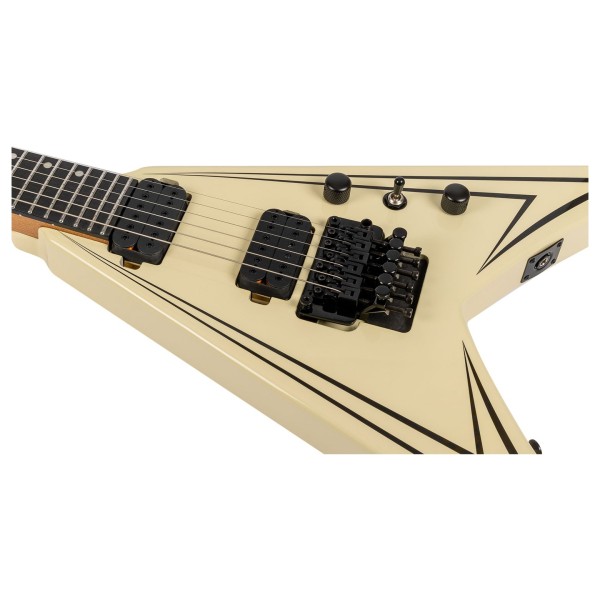 Spira Guitars V-420 AW, Antique White - knobs 