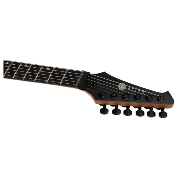 Spira Guitars X-400 MWH, Satin White - headstock 