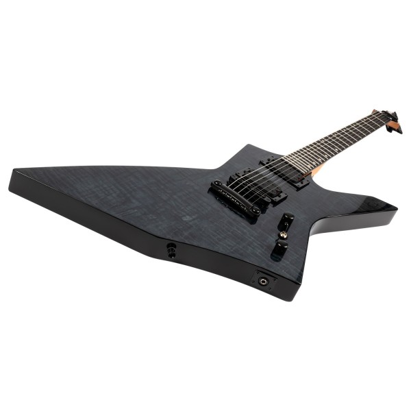 Spira Guitars X-500 TBK E, Transparent Black - body angle 