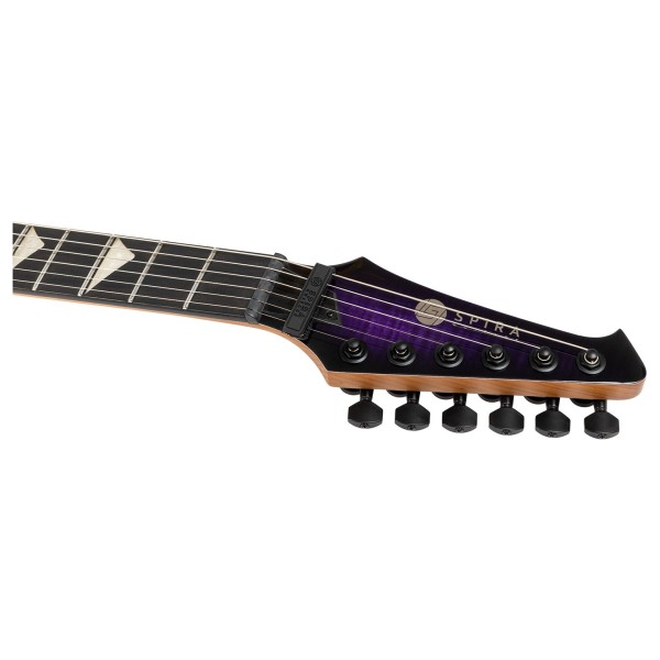 Spira Guitars V-500 TPP E, Transparent Purple - headstock 