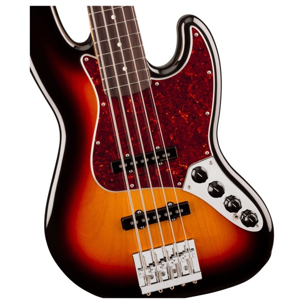 Fender Player II Modified Active Jazz Bass V RW, 3 Tone Sunburst - body 