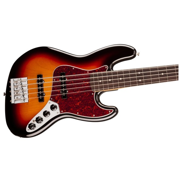 Fender Player II Modified Active Jazz Bass V RW, 3 Tone Sunburst - body and neck 