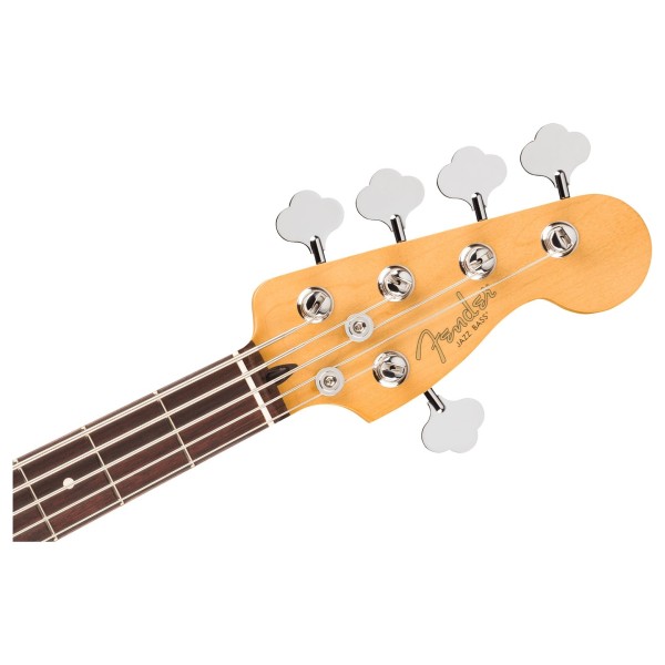 Fender Player II Modified Active Jazz Bass V RW, Electric Blue - headstock 