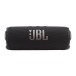 JBL Flip 7 Portable Bluetooth Speaker, Black - Front and JBL logo