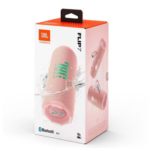 JBL Flip 7 Portable Bluetooth Speaker, Pink at AV.com