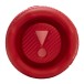 JBL Flip 7 Portable Bluetooth Speaker, Red - Right side view and radiator