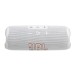 JBL Flip 7 Portable Bluetooth Speaker, White - Top and controls