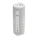 JBL Flip 7 Portable Bluetooth Speaker, White - Reverse, flipped on end