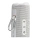 JBL Flip 7 Portable Bluetooth Speaker, White - PushLock and wrist strap