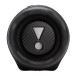 JBL Charge 6 Portable Bluetooth Speaker, Black - Left side view and radiator