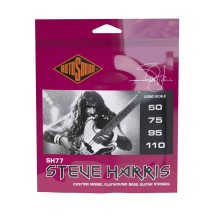 Rotosound SH77 Steve Harris Bass, Monel Flatwound, Long Scale, Custom, 50-110