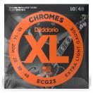 D'Addario ECG23 XL Chromes Flat Wound, Extra Light, 10-48