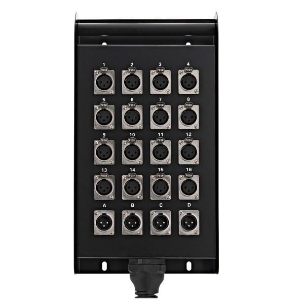 Studiospares 16/4 XLR Stage Box & Snake, 10m at Gear4music