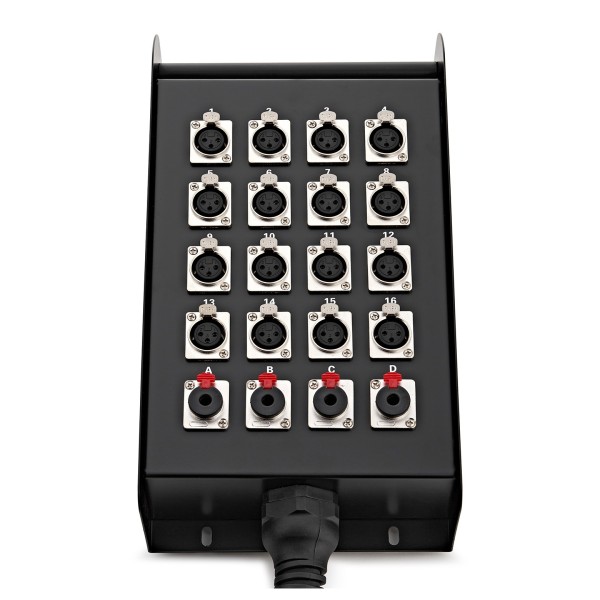 XLR分配器 16ch ステージボックス 業務用 Studiospares 16 XLR/4 Jack Stage Box & Snake, 15m at Gear4music
