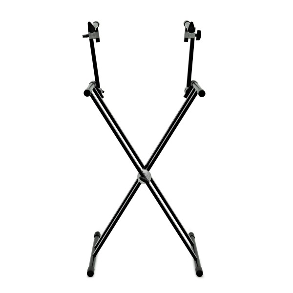 Heavy Duty Double Braced Two Tier X Framed Keyboard Stand by Trojan Pro