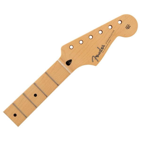 Fender Made in Japan Hybrid II Stratocaster Neck, 22 Narrow Tall Frets, 9.5in Radius, Maple - headstock