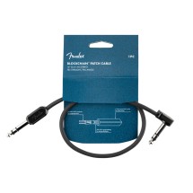 Fender Blockchain 16in Patch Cable, Stereo TRS, Straight/Angle