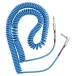 Fender Contour Coiled Cable, 9m/30ft, Lake Placid Blue