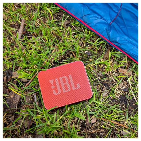 JBL GO Essential 2 Compact Portable Speaker, Red - lifestyle red 