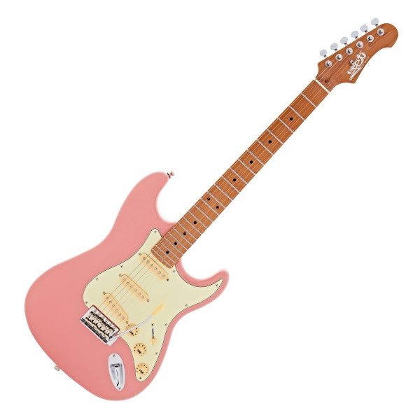 Jet Guitars JS-300 Roasted Maple, Burgundy Pink