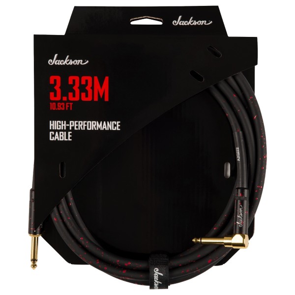 Jackson High Performance Instrument Cable - 6.66m, Black and Red