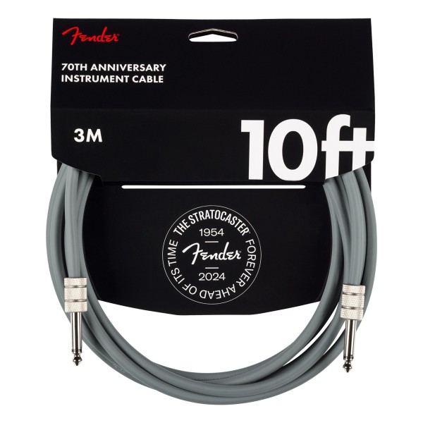 Fender Anniversary Instrument Cable, 10ft 3m, Grey